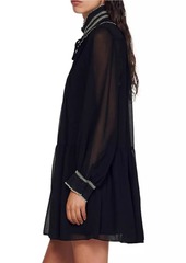 Sandro Billowy Chiffon Dress