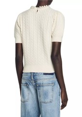 Sandro Cable Knit Jumper Sweater