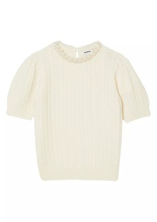 Sandro Cable Knit Jumper Sweater