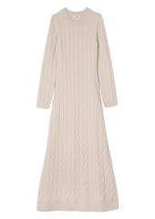 Sandro Cable Knit Maxi Dress