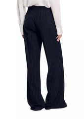 Sandro Chalk-Striped Straight-Leg Trousers