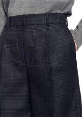 Sandro Checked Suit Trousers