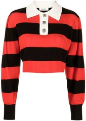 Sandro cropped polo jumper
