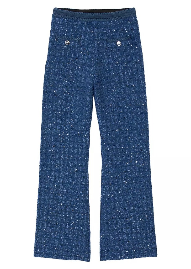 Sandro Decorative Knit Trousers