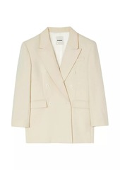 Sandro Double-Breasted Suit Jacket