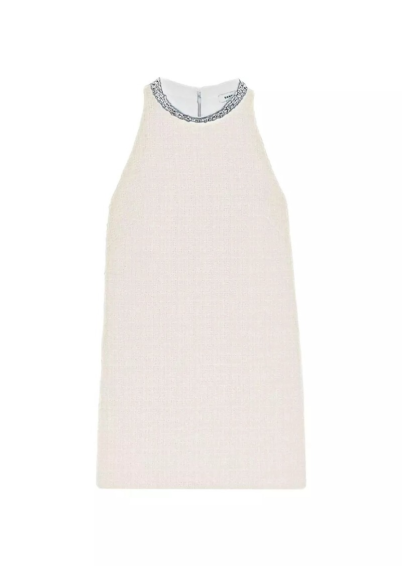 Sandro Dress with Jewelry Collar