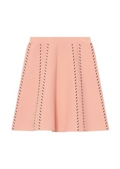 Sandro Eglantine Knit A-Line Mini Skirt