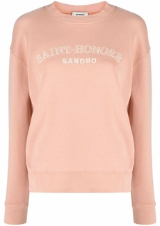 Sandro embroidered-logo sweatshirt
