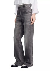 Sandro Faded Flared Jeans