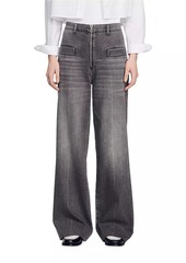 Sandro Faded Flared Jeans