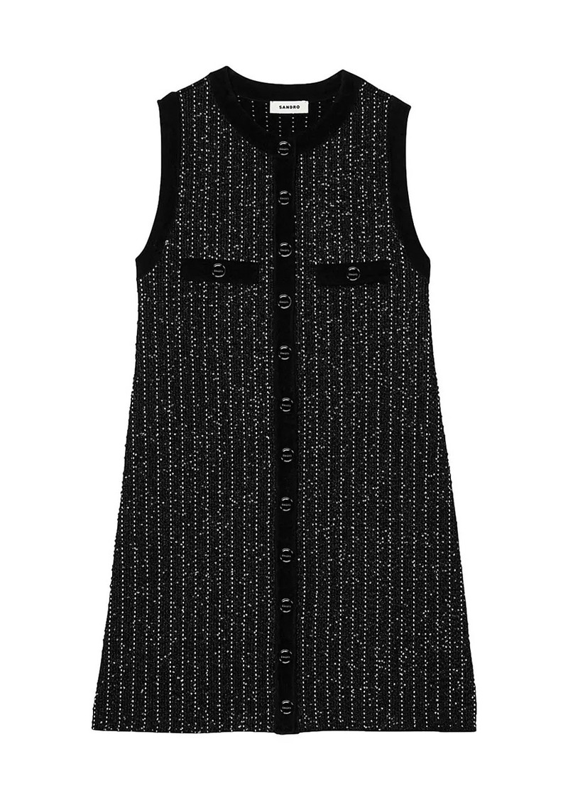 Sandro Fancy Knit Dress