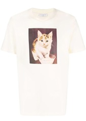 Sandro Farm kitten-print T-shirt