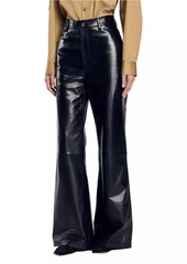 Sandro Flared Leather Trousers