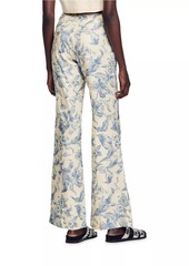 Sandro Flower Print Trousers