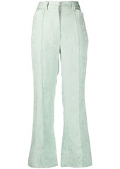 Sandro Gabin floral-jacquard trousers