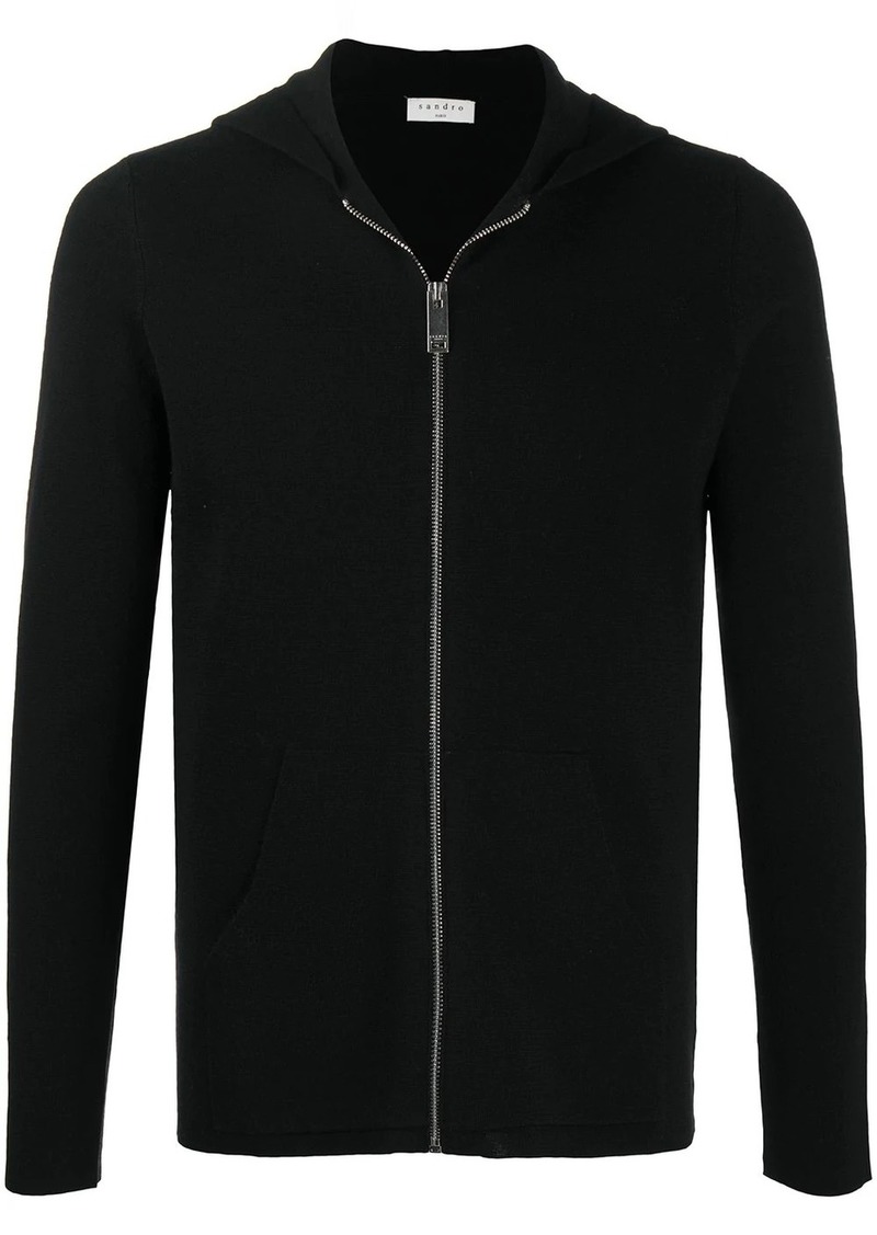 Sandro hooded wool cardigan