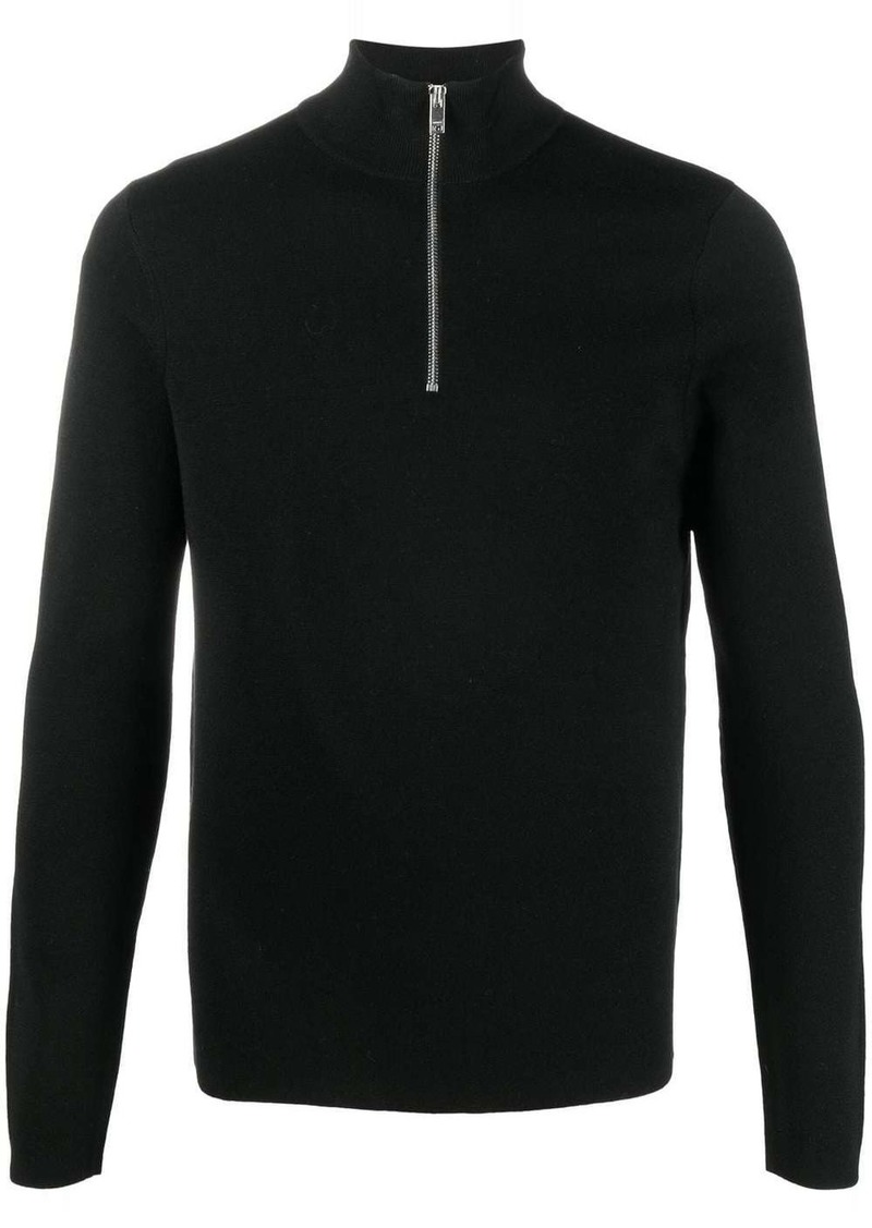 Sandro half-zip wool jumper