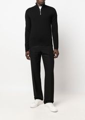 Sandro half-zip wool jumper