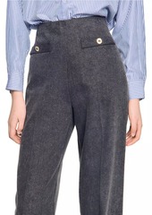 Sandro High-Rise Pants