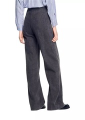 Sandro High-Rise Pants