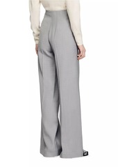 Sandro High-Waisted Flared Trousers