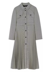 Sandro Houndstooth Trench Coat