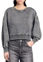 Sandro Jewellery Neck Sweatshirt