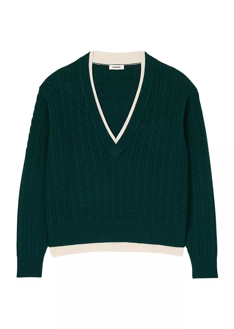 Sandro Layered Effect Knit Jumper