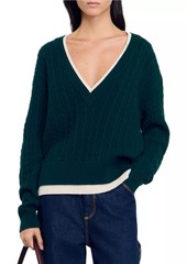 Sandro Layered Effect Knit Jumper