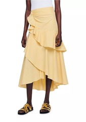 Sandro Long Asymmetrical Skirt