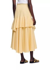 Sandro Long Asymmetrical Skirt