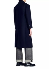 Sandro Long Wool-Blend Coat