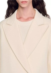 Sandro Long Wool-Blend Coat