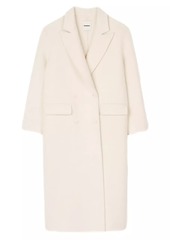 Sandro Long Wool-Blend Coat