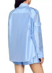 Sandro Loose Fit Satin Shirt