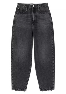 Sandro Oversized Frayed Jeans