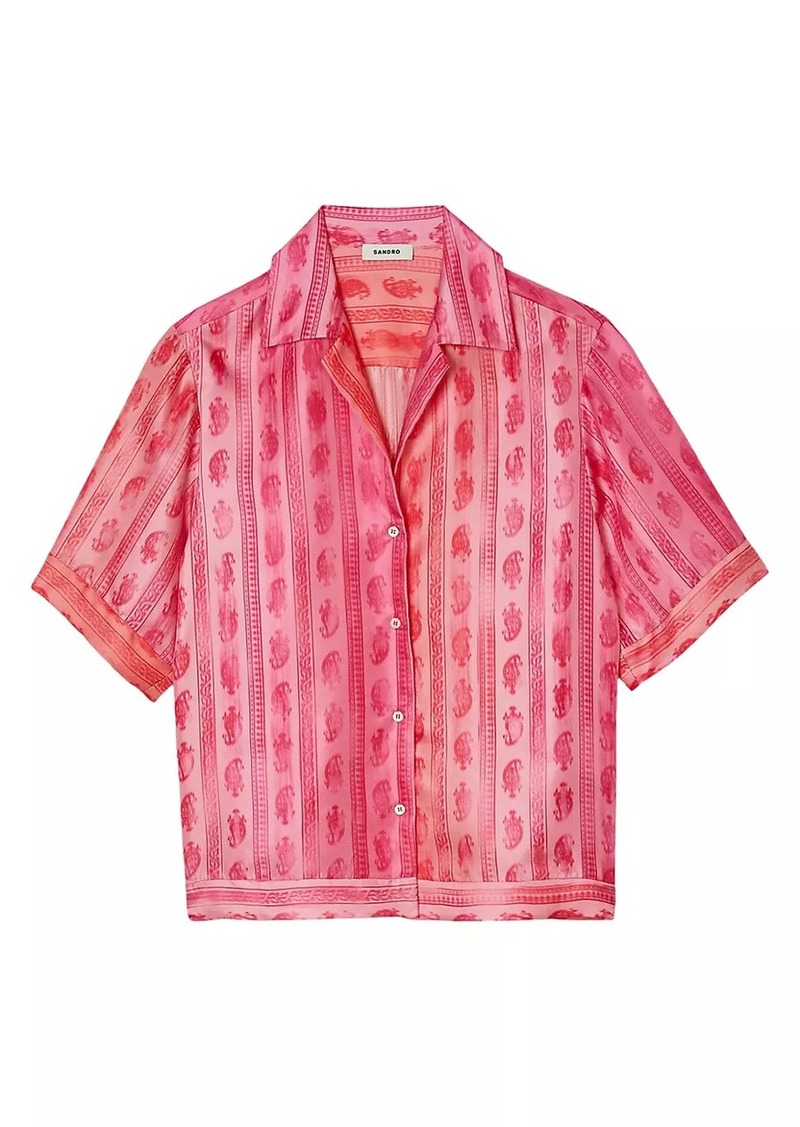 Sandro Paisley Print Shirt