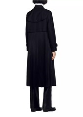 Sandro Pleated Trench Coat