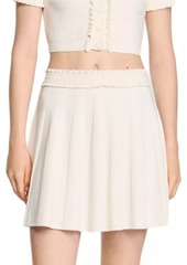 Sandro Pointelle Knit Skirt