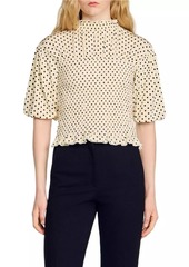 Sandro Polka Dot T-Shirt