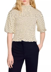 Sandro Polka Dot T-Shirt