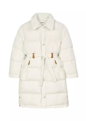 Sandro Quilted Mid Length Puffer Jacket