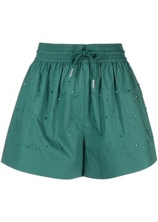 Sandro rhinestone-embellished cotton shorts