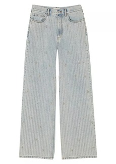 Sandro Rhinestone-Embellished Jeans