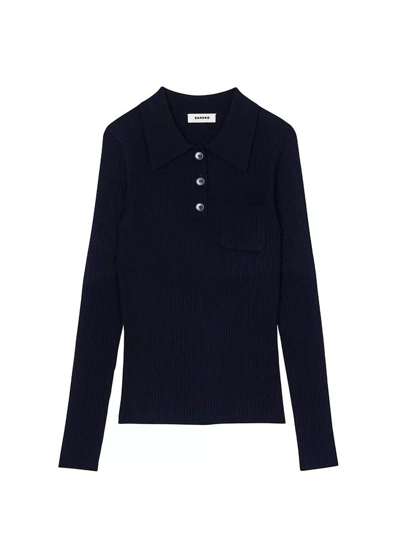 Sandro Rib Knit Jumper