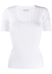 Sandro ribbed scoop neck T-shirt