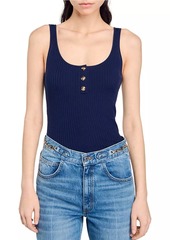 Sandro Ribbed Vest Top