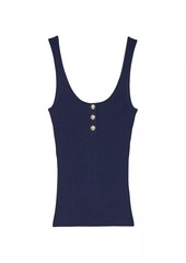 Sandro Ribbed Vest Top