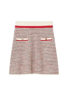 Sandro Rizal Knit Tweed Mini Skirt