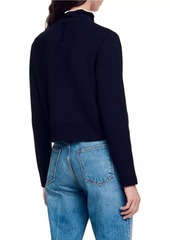 Sandro Ruffled-Neck Jumper